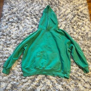Aritzia Green Sweatfleece Hoodie